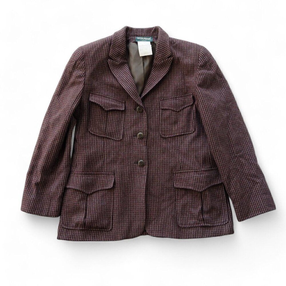 Harve Benard by Benard Holtzman Vintage Petite Wool Equestrian Blazer Women's 10